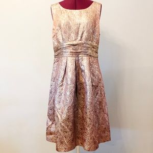 MICHAEL Michael Kors | Rose Gold Brocade Dress